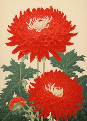 Flower Japanese Painting