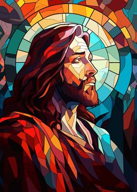 Jesus Christ Stained Glass