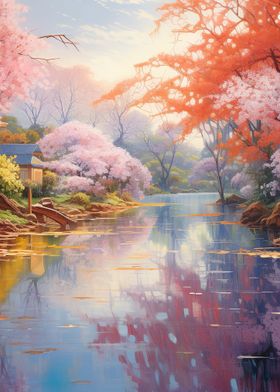 Cherry Blossom Lake