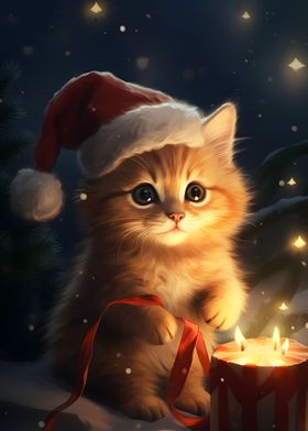 Kitten Christmas Animals