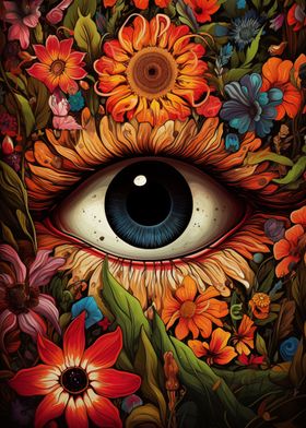 Psychedelic Eye Flowers 08