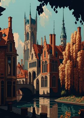 Bruges Pixel Art