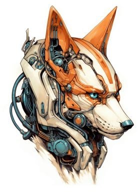 Cyber Guard Dog Sketch