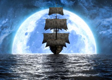Pirate and Moon