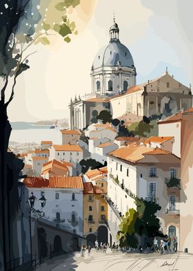 Lisbon Portugal Painting