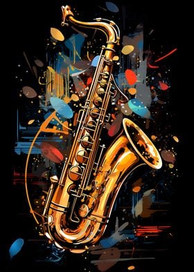 Saxophone Painting