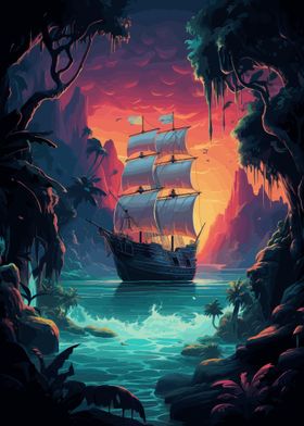 Mysterious Pirate Ship