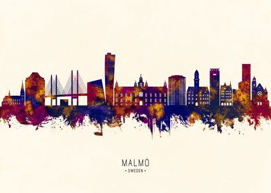 Malmo Sweden Skyline