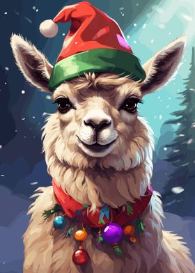 Llama Christmas