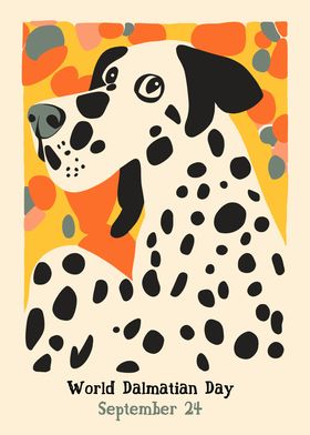 Cute Dalmatian Poster