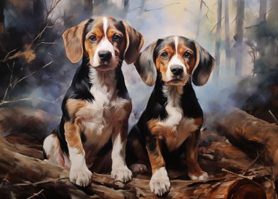 Two Beagle