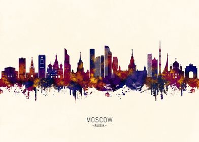 Moscow Russia Skyline