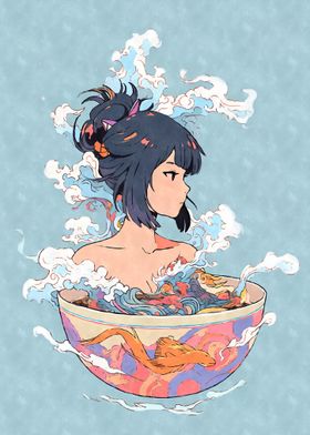 Aesthetic Anime Ramen Art-preview-1