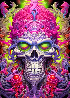 Psychedelic Skull 9