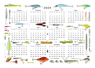 Lure Fishing Calendar 2024
