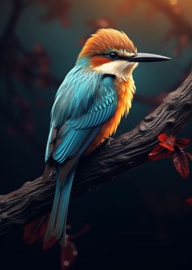 Colorful Fantasy Bird