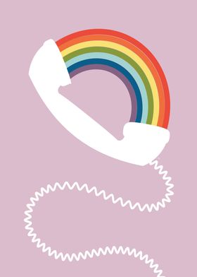 Colourful Rainbow Phone