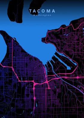 Tacoma Washington Map