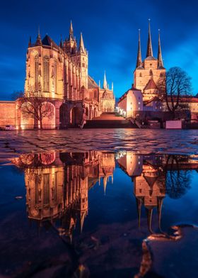 Nightfall in Erfurt