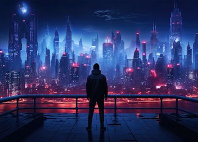 Futuristic Cyberpunk City