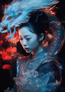 Geisha hologram