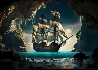 landscape ancient ship 