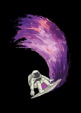 Astronaut Surfer Surfing