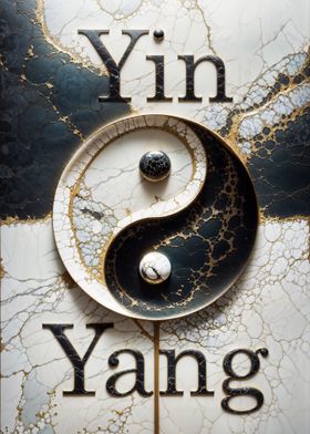 Yin and Yang Marble