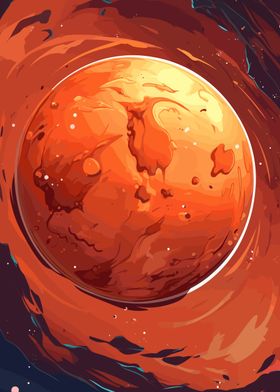 Space Red Planet