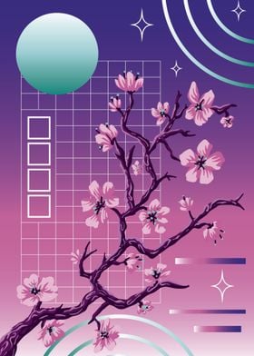 Japanese Sakura Vaporwave