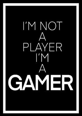 I Am A Gamer Gaming Poster