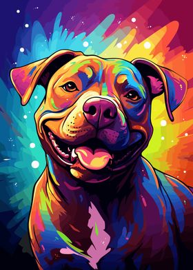 Happy Pitbull Dog Pit Bull