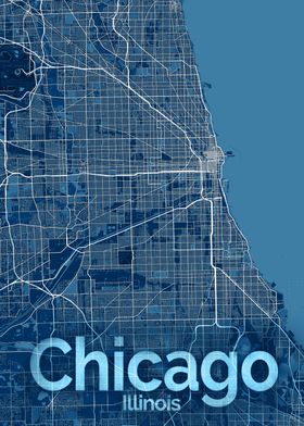 Chicago City Street Map