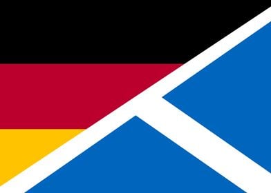 Deutschland Scotland Flag