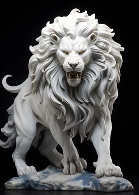 Lion Marble sculptures