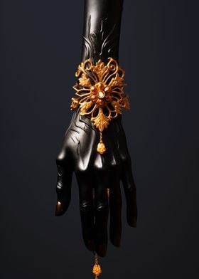 Black and Gold Jewel Hand3