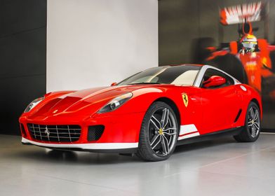 Red car Ferrari 599