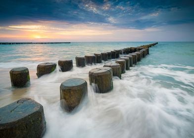 Sunset on the Baltic Sea