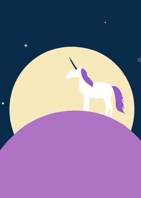 Moon Unicorn Minimal