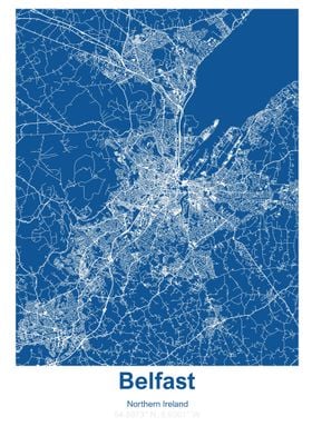 Belfast city map