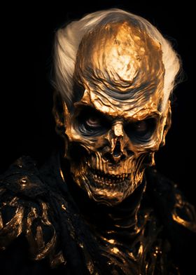 Black and Gold Old Man