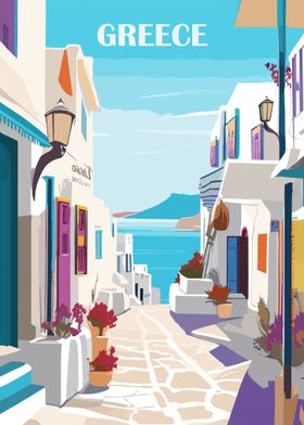 Greece City Pop art