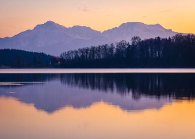 Mountain Lake Sunset