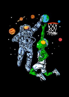 astronaut vs alien