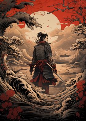 Samurai ExLibris Art