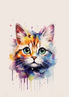 Cat Watercolor