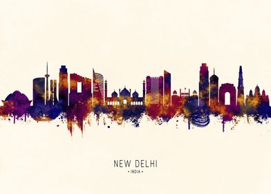 New Delhi India Skyline