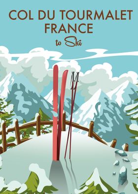 France Ski poster