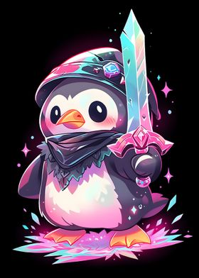 Magical Penguin Swordsman