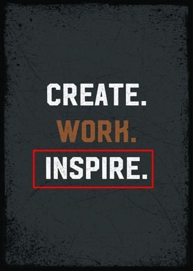 create work inspire